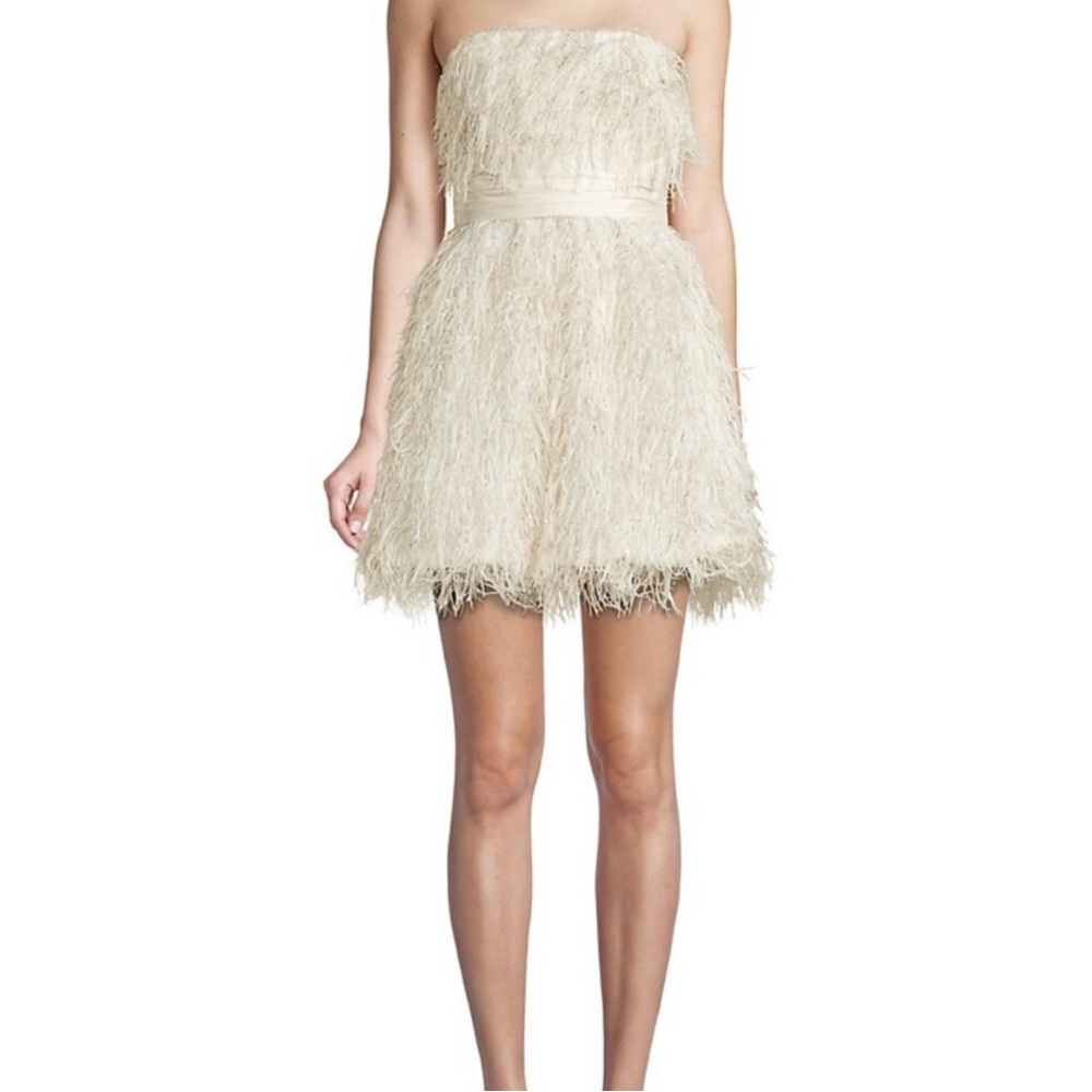 May Godfrey Remi Faux Feather Dress